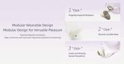 ZALO - Deya - Hands-free Vibrator - Modulair Kliksysteem - Ivoorwit-Erotiekvoordeel.nl