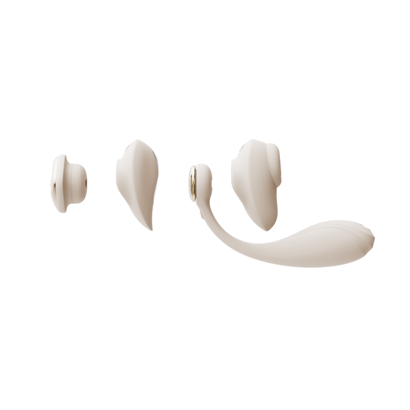 ZALO - Deya - Hands-free Vibrator - Modulair Kliksysteem - Ivoorwit-Erotiekvoordeel.nl