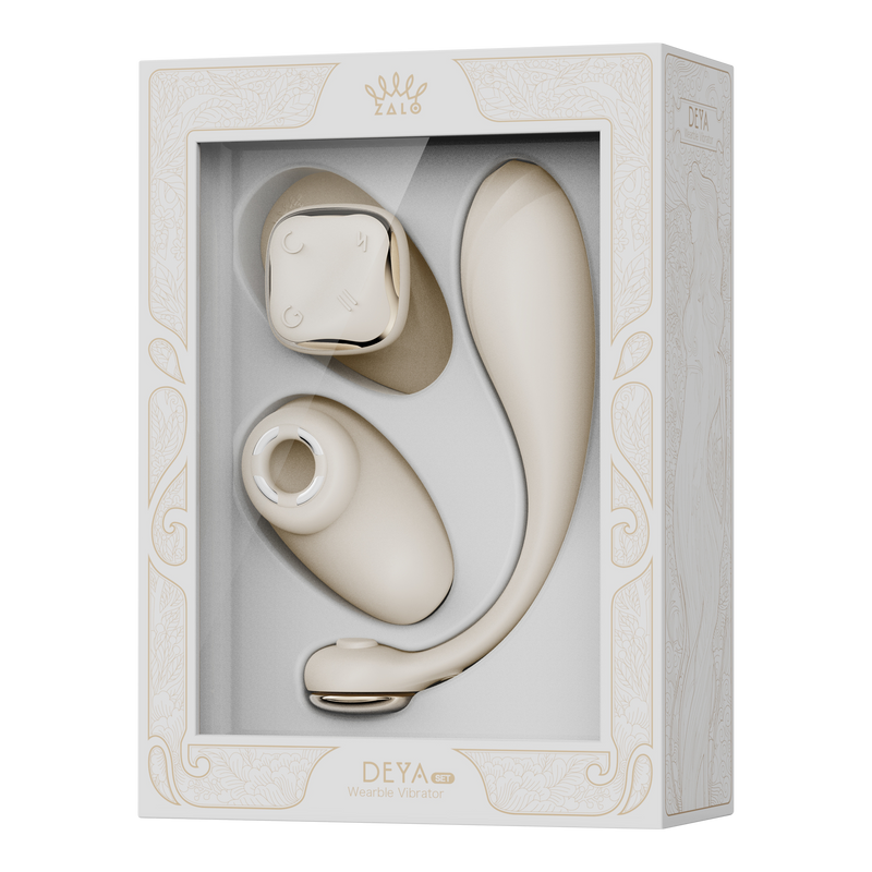 ZALO - Deya - Hands-free Vibrator - Modulair Kliksysteem - Ivoorwit-Erotiekvoordeel.nl
