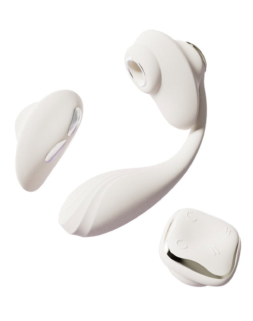 ZALO - Deya - Hands-free Vibrator - Modulair Kliksysteem - Ivoorwit-Erotiekvoordeel.nl
