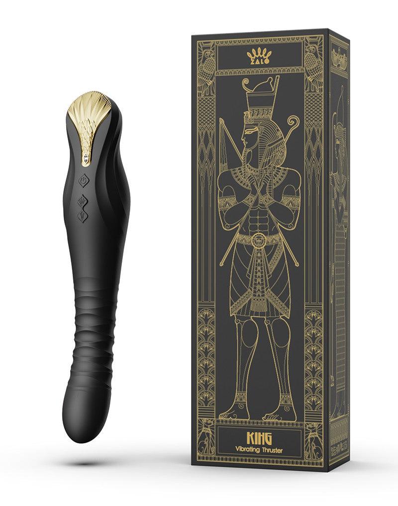 Zalo - King - Stotende Vibrator Met Powerthrust Technologie - Zwart-Laced-up.nl