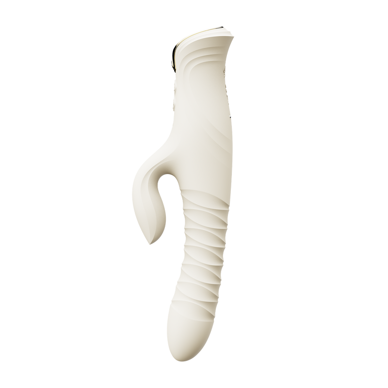 Zalo - Mose 2 - Stotende Rabbit Vibrator – Ivoor Wit-Erotiekvoordeel.nl