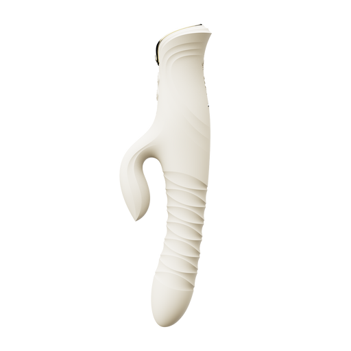 Zalo - Mose 2 - Stotende Rabbit Vibrator – Ivoor Wit-Erotiekvoordeel.nl