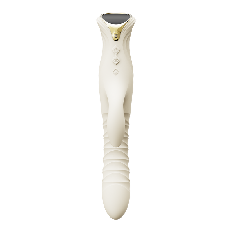 Zalo - Mose 2 - Stotende Rabbit Vibrator – Ivoor Wit-Erotiekvoordeel.nl