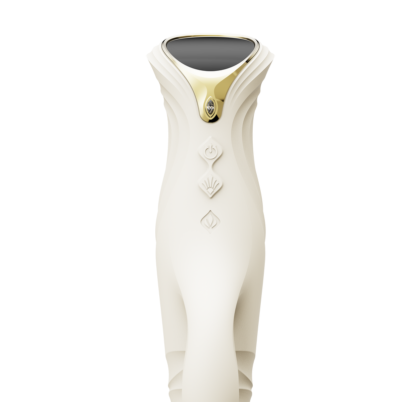 ZALO - Mose 2 - Stotende Rabbit Vibrator – Ivoor Wit-Erotiekvoordeel.nl