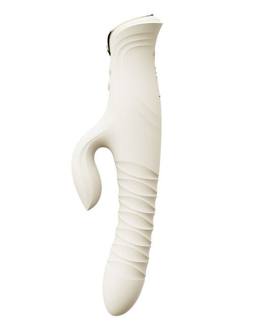 Zalo - Mose 2 - Stotende Rabbit Vibrator – Ivoor Wit-Erotiekvoordeel.nl