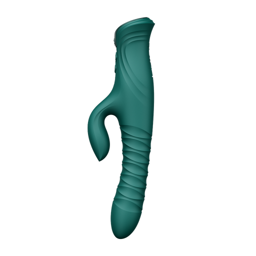 Zalo - Mose 2 - Stotende Rabbit Vibrator – Smaragdgroen-Erotiekvoordeel.nl