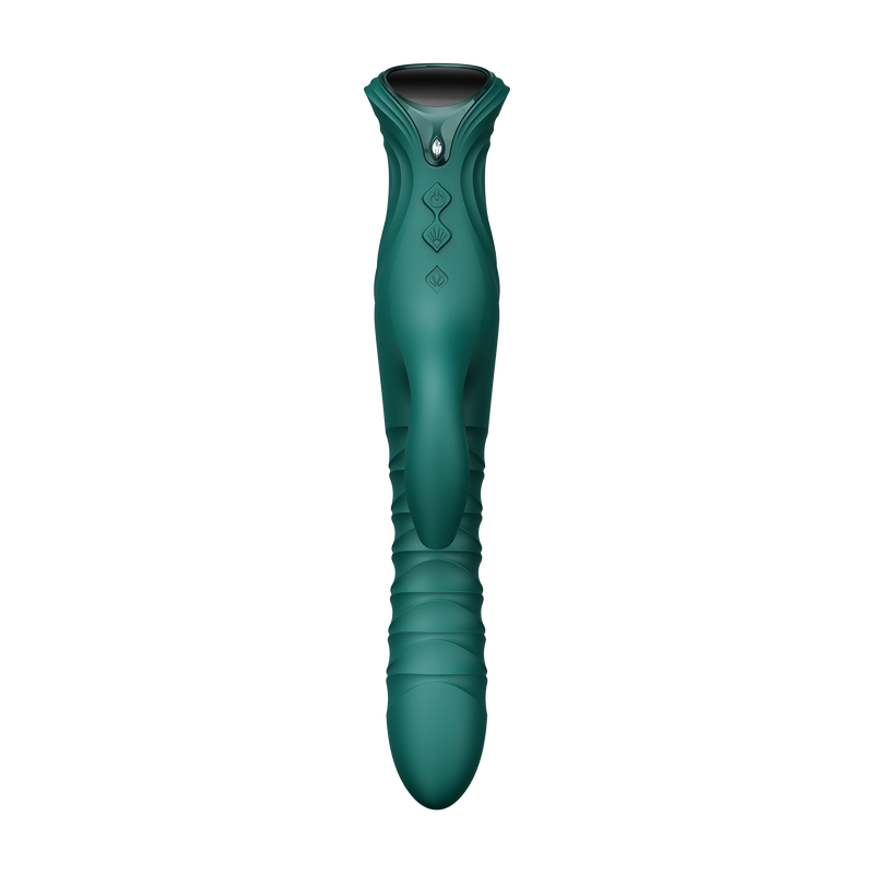 Zalo - Mose 2 - Stotende Rabbit Vibrator – Smaragdgroen-Erotiekvoordeel.nl