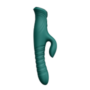 Zalo - Mose 2 - Stotende Rabbit Vibrator – Smaragdgroen-Erotiekvoordeel.nl