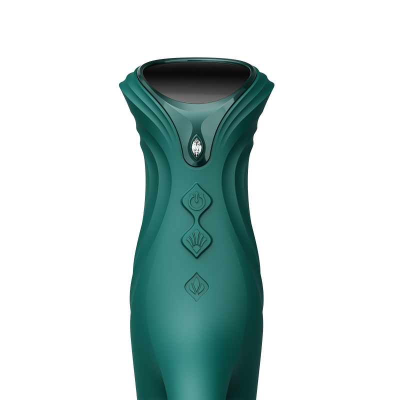 Zalo - Mose 2 - Stotende Rabbit Vibrator – Smaragdgroen-Erotiekvoordeel.nl