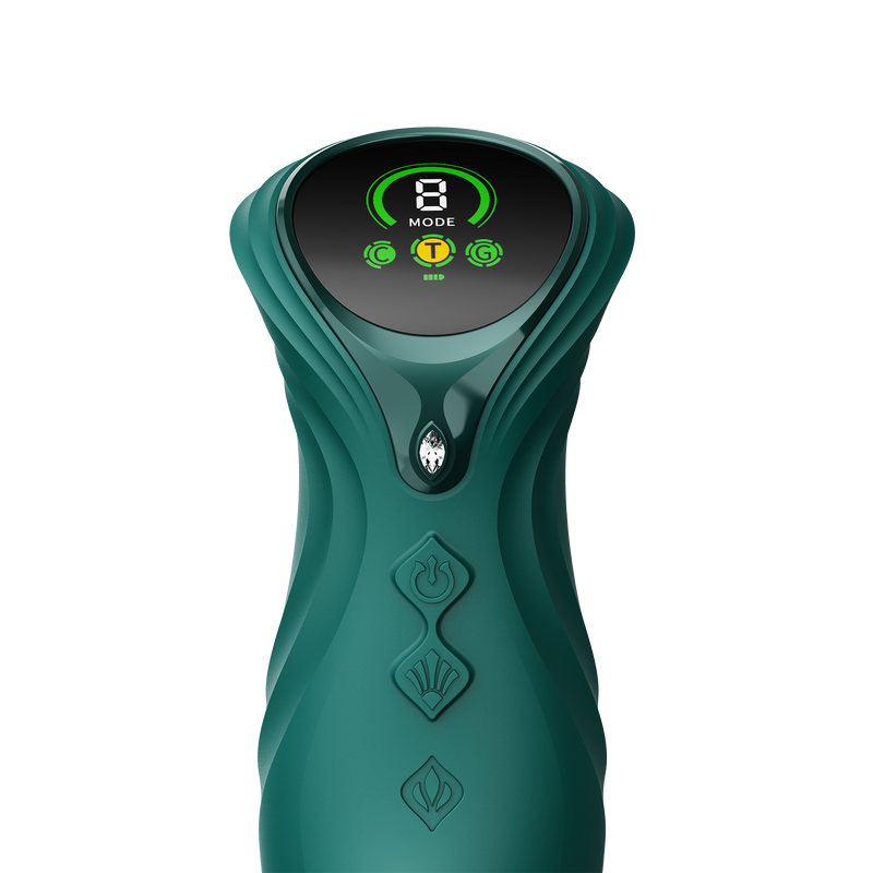 Zalo - Mose 2 - Stotende Rabbit Vibrator – Smaragdgroen-Erotiekvoordeel.nl