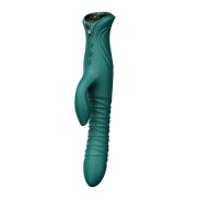 Zalo - Mose 2 - Stotende Rabbit Vibrator – Smaragdgroen-Erotiekvoordeel.nl