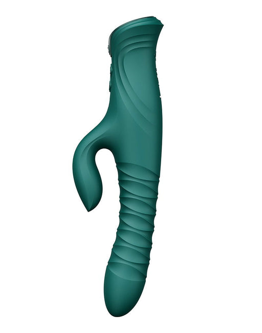 Zalo - Mose 2 - Stotende Rabbit Vibrator – Smaragdgroen-Erotiekvoordeel.nl