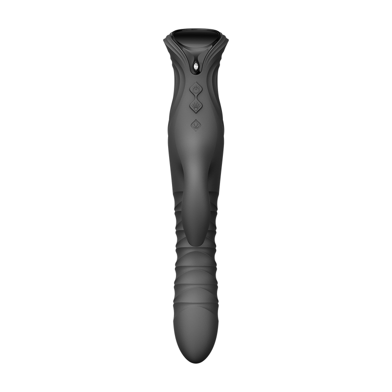 Zalo - Mose 2 - Stotende Rabbit Vibrator – Zwart-Erotiekvoordeel.nl
