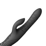Zalo - Mose 2 - Stotende Rabbit Vibrator – Zwart-Erotiekvoordeel.nl