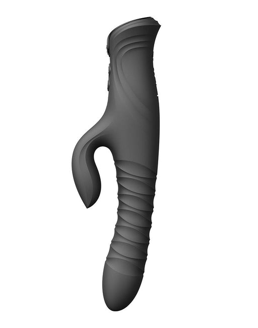 Zalo - Mose 2 - Stotende Rabbit Vibrator – Zwart-Erotiekvoordeel.nl