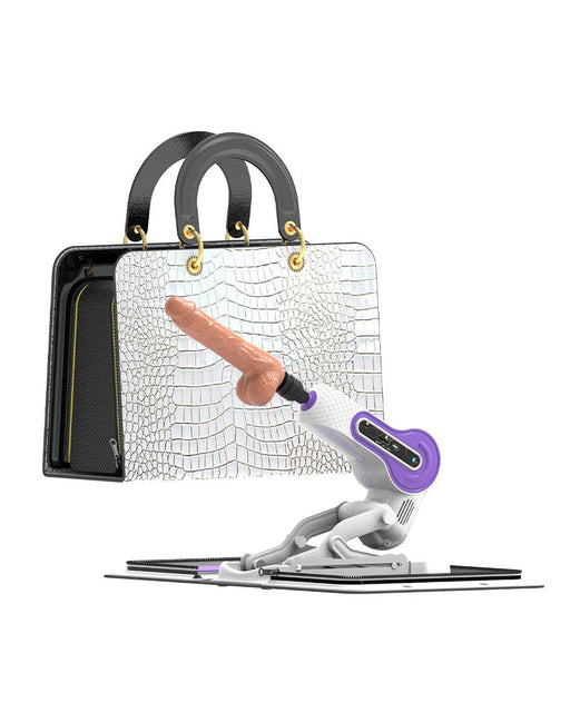 ZSEX - Fuck Machine - Witte Tas - Paarse Machine-Erotiekvoordeel.nl