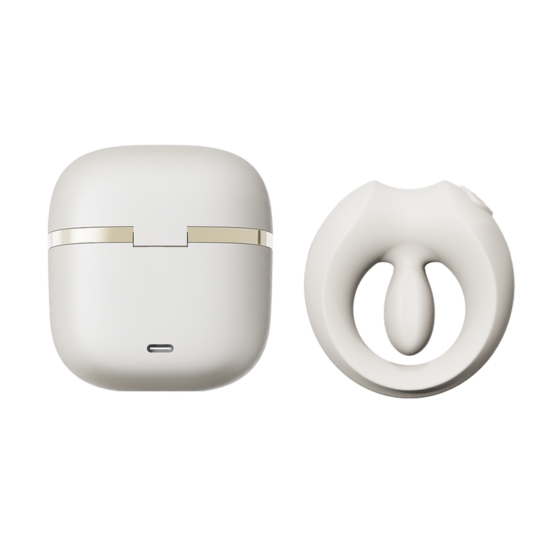 Zalo - Apis - Vibrerende Cockring voor Koppels - App Control - Ivoorwit-Erotiekvoordeel.nl