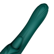 Zalo - Ares - Likkende G-Spot Rabbit Vibrator - Verwarmend - App Control - Smaragd Groen-Erotiekvoordeel.nl