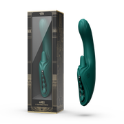 Zalo - Ares - Likkende G-Spot Rabbit Vibrator - Verwarmend - App Control - Smaragd Groen-Erotiekvoordeel.nl