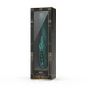 Zalo - Ares - Likkende G-Spot Rabbit Vibrator - Verwarmend - App Control - Smaragd Groen-Erotiekvoordeel.nl