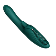 Zalo - Ares - Likkende G-Spot Rabbit Vibrator - Verwarmend - App Control - Smaragd Groen-Erotiekvoordeel.nl