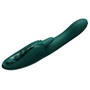 Zalo - Ares - Likkende G-Spot Rabbit Vibrator - Verwarmend - App Control - Smaragd Groen-Erotiekvoordeel.nl
