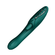 Zalo - Ares - Likkende G-Spot Rabbit Vibrator - Verwarmend - App Control - Smaragd Groen-Erotiekvoordeel.nl