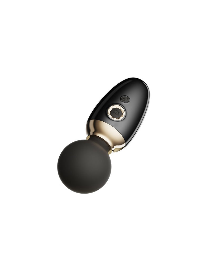 Zalo - Ava - Verwarmende Mini Wand Vibrator met App Bediening - Zwart-Erotiekvoordeel.nl