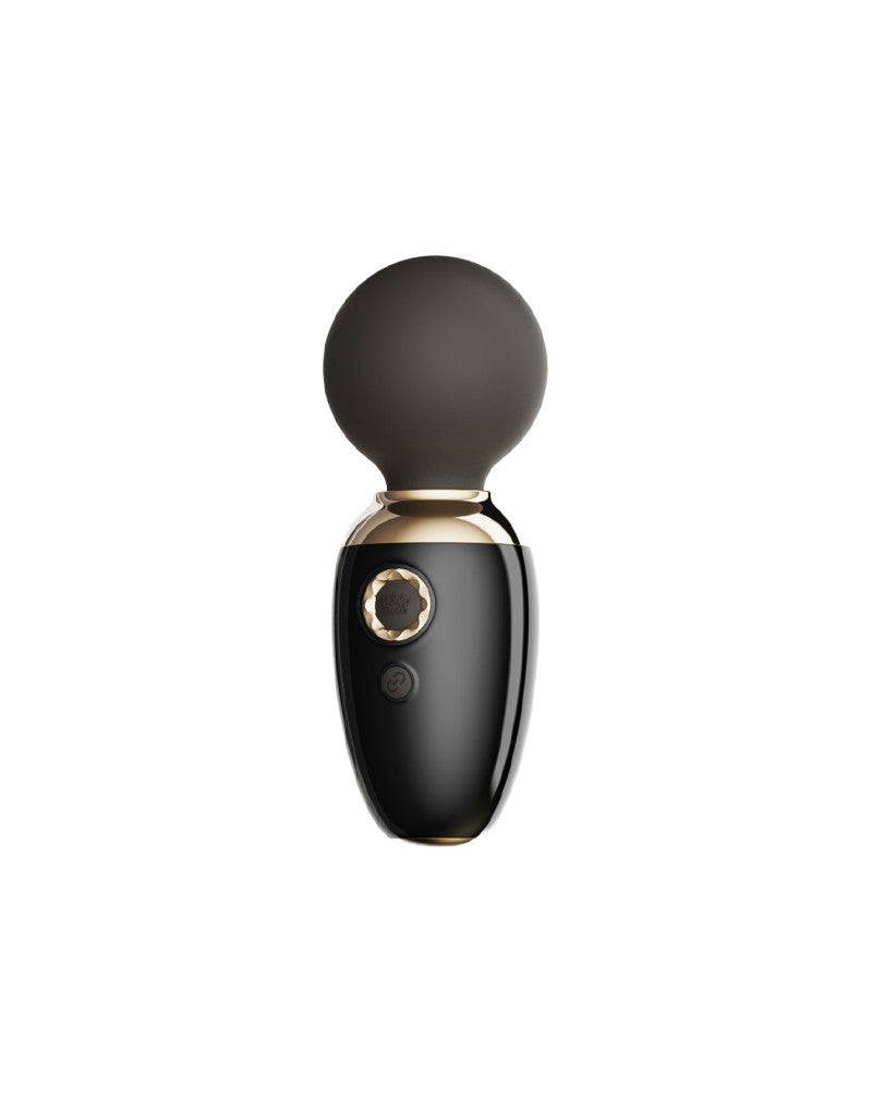 Zalo - Ava - Verwarmende Mini Wand Vibrator met App Bediening - Zwart-Erotiekvoordeel.nl