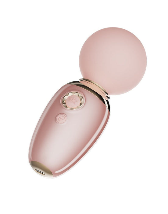 Zalo - Ava - Verwarmende Mini Wandvibrator met App bediening - Lichtroze-Laced-up.nl