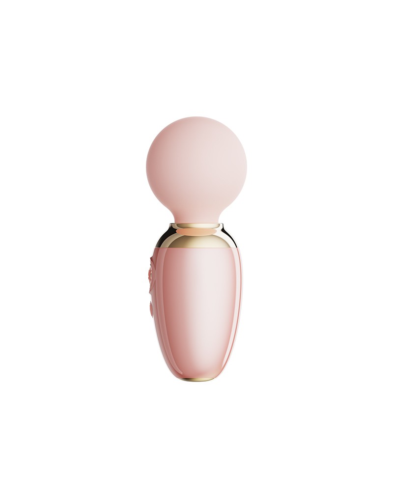Zalo - Ava - Verwarmende Mini Wand Vibrator met App bediening - Lichtroze-Erotiekvoordeel.nl