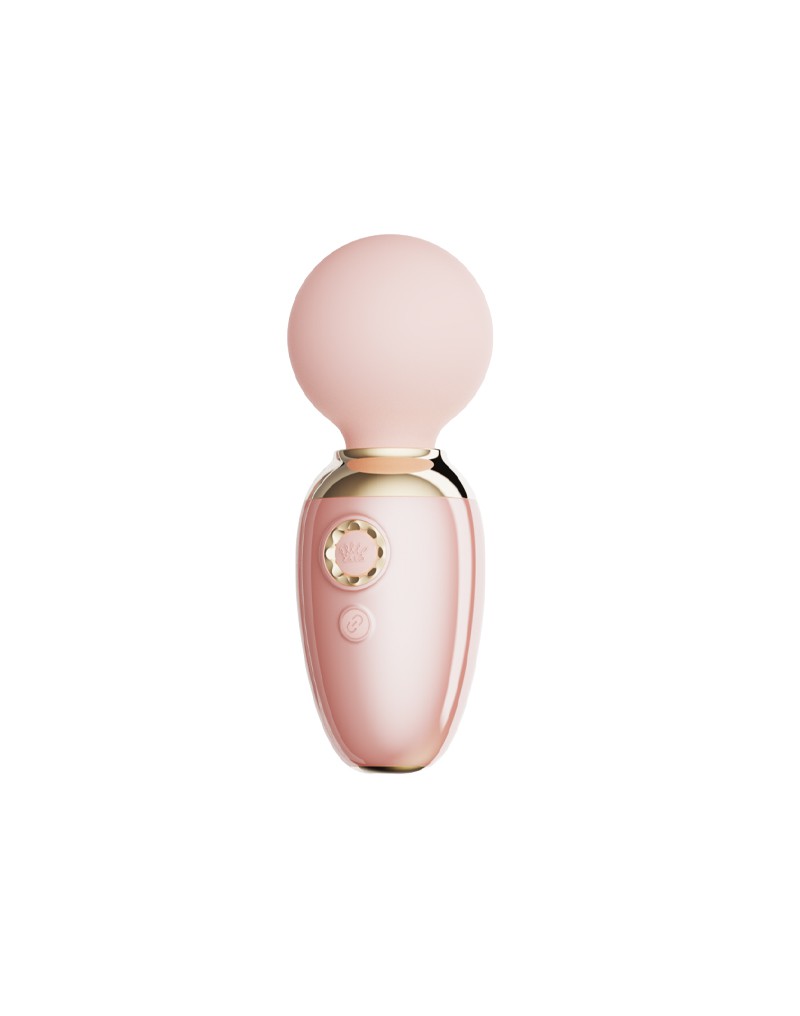 Zalo - Ava - Verwarmende Mini Wand Vibrator met App bediening - Lichtroze-Erotiekvoordeel.nl