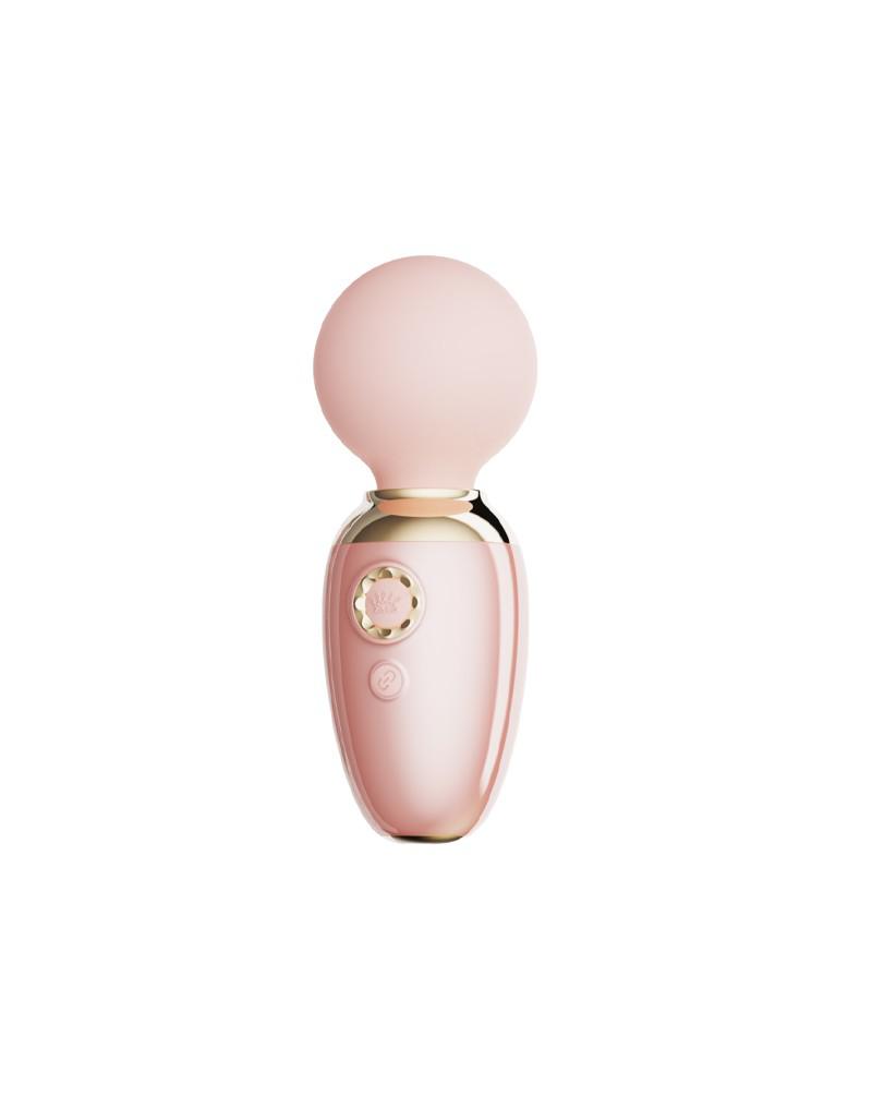 Zalo - Ava - Verwarmende Mini Wand Vibrator met App bediening - Lichtroze-Erotiekvoordeel.nl