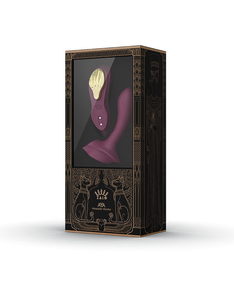 Zalo - Aya - Draagbare Panty Vibrator Met Afstandsbediening - Vibrerend Slipje - Amethyst Paars-Laced-up.nl