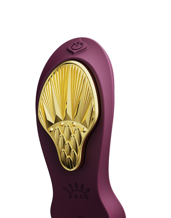 Zalo - Aya - Draagbare Panty Vibrator Met Afstandsbediening - Vibrerend Slipje - Amethyst Paars-Laced-up.nl