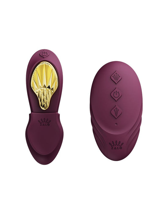Zalo - Aya - Draagbare Panty Vibrator Met Afstandsbediening - Vibrerend Slipje - Amethyst Paars-Laced-up.nl