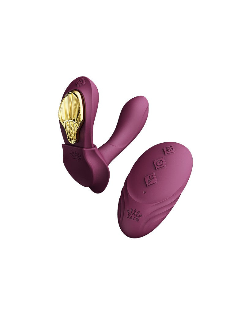 Zalo - Aya - Draagbare Panty Vibrator Met Afstandsbediening - Vibrerend Slipje - Amethyst Paars-Laced-up.nl
