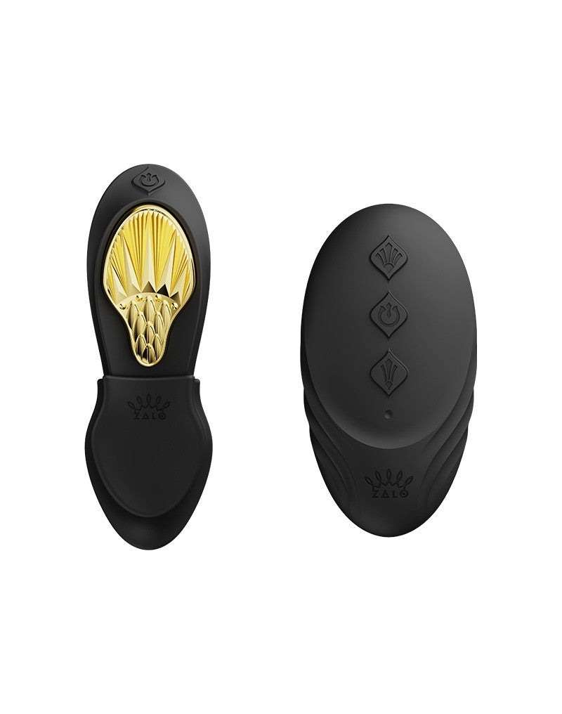 Zalo - Aya - Draagbare Panty Vibrator Met Afstandsbediening - Vibrerend Slipje - Obsidian Zwart-Laced-up.nl