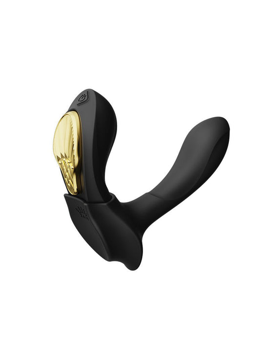 Zalo - Aya - Draagbare Panty Vibrator Met Afstandsbediening - Vibrerend Slipje - Obsidian Zwart-Laced-up.nl
