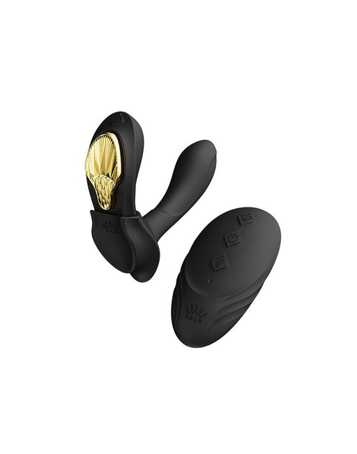 Zalo - Aya - Draagbare Panty Vibrator Met Afstandsbediening - Vibrerend Slipje - Obsidian Zwart-Laced-up.nl