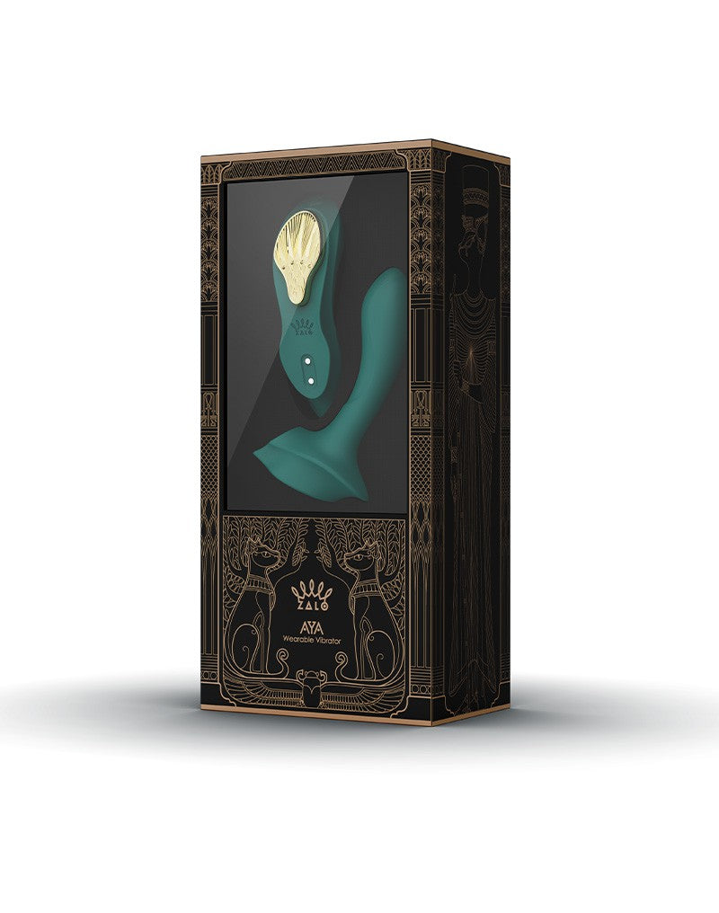 Zalo - Aya - Draagbare Panty Vibrator Met Afstandsbediening - Vibrerend Slipje - Smaragd Groen-Laced-up.nl