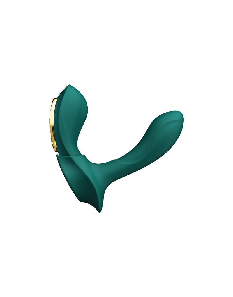 Zalo - Aya - Draagbare Panty Vibrator Met Afstandsbediening - Vibrerend Slipje - Smaragd Groen-Laced-up.nl