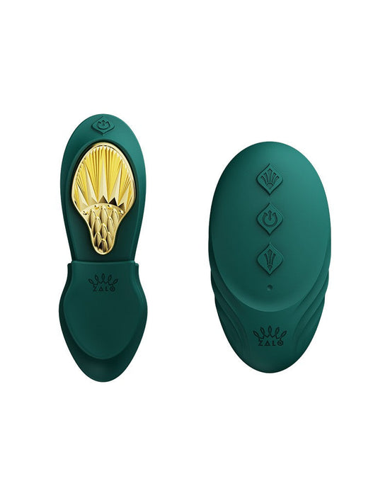 Zalo - Aya - Draagbare Panty Vibrator Met Afstandsbediening - Vibrerend Slipje - Smaragd Groen-Laced-up.nl
