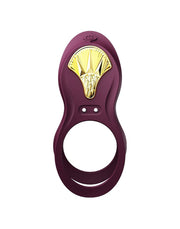 Zalo - Bayek - Vibrerende Cockring & Partner Vibrator Met Afstandsbediening - Amethyst Paars-Laced-up.nl