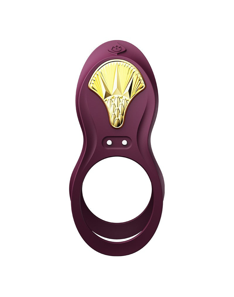 Zalo - Bayek - Vibrerende Cockring & Partner Vibrator Met Afstandsbediening - Amethyst Paars-Laced-up.nl