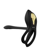 Zalo - Bayek - Vibrerende Cockring & Partner Vibrator Met Afstandsbediening - Obsidian Zwart-Laced-up.nl
