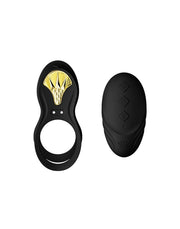 Zalo - Bayek - Vibrerende Cockring & Partner Vibrator Met Afstandsbediening - Obsidian Zwart-Laced-up.nl