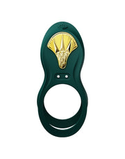 Zalo - Bayek - Vibrerende Cockring & Partner Vibrator Met Afstandsbediening - Smaragdgroen-Laced-up.nl