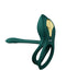 Zalo - Bayek - Vibrerende Cockring & Partner Vibrator Met Afstandsbediening - Smaragdgroen-Laced-up.nl